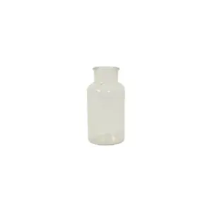 Flaske/vase 8x16 cm. klar glas