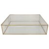 Glasskrin i guld 40x28x10