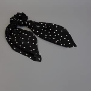 Madison scrunchie med tørklæde i sort shopbillede