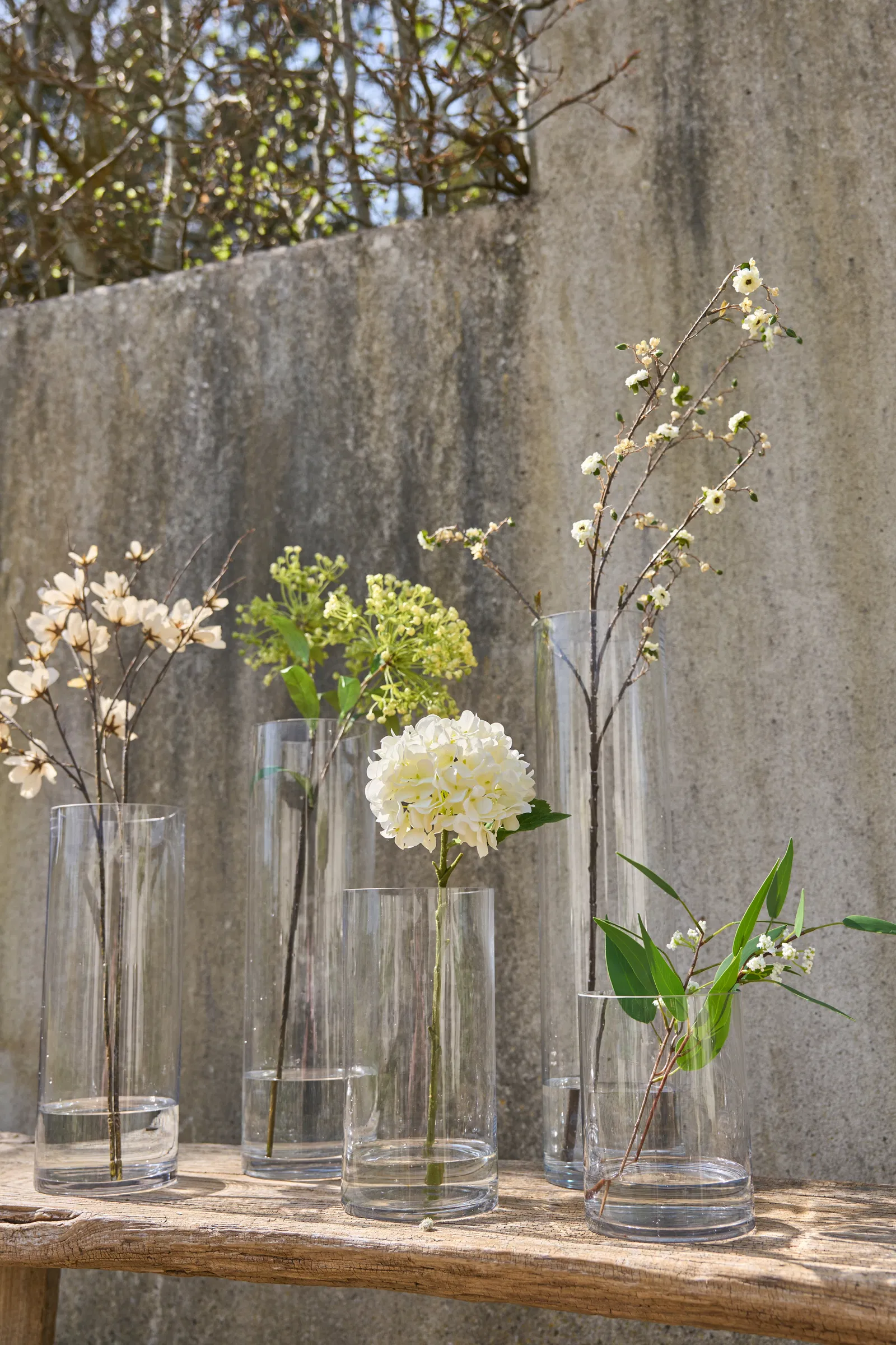 Miljøbillede 15x60 cm cylindervase 15x60 cm.