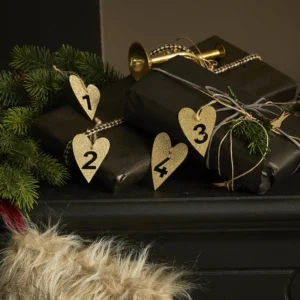 Miljøbillede adventstal i glimmer