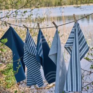 Miljøbillede mørkeblå viskestykke