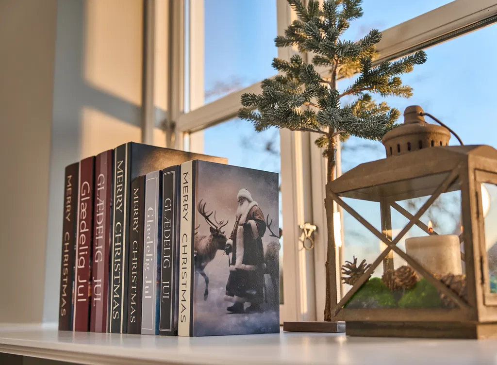 Miljøbillede opbevaringsæske glædelig jul og moderne julemand 245305