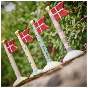 Miljøbillede tillykke flag i keramik