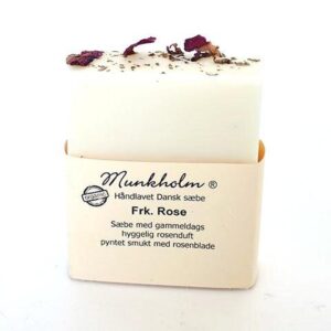 Munkholm håndsæbe med label rose