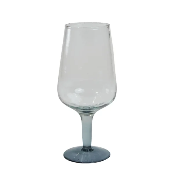 Ølglas i blå glas