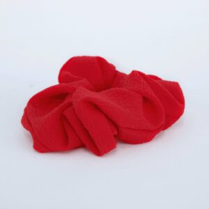 Plain rød scrunchie