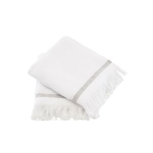 Shopbillede 40x60 cm. håndklæde med grå stribe