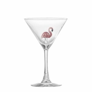 Shopbillede Misa cocktail glas med flamingo