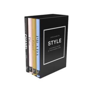 Shopbillede boks med 4 bøger little Guides to style