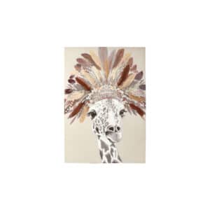 Shopbillede giraf i kanvas 70x100 cm