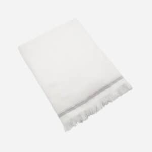 Shopbillede håndklæde 100x180 cm med grå stribe