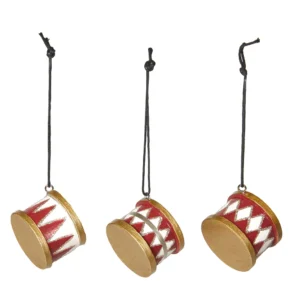 Shopbillede tromme deko 3ass D4x3 cm. træ 221112