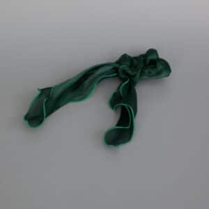 Tørklæde med scrunchie grøn shopbillede