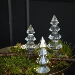 miljøbillede juletræ glas 6x17 cm.