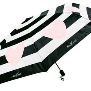 shopbillede paraply med striber og hjerter